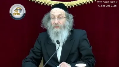 א מינוט מיט ר' מיילך שליט"א-יום ג' פרשת שלח - כא' סיון תשפ"ה