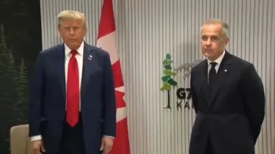טראמפ ביי G7 אין קאנאדא: איראן פאלירט דא זיי זאלן פארהאנדלען איידער עס איז צו שפעיט 