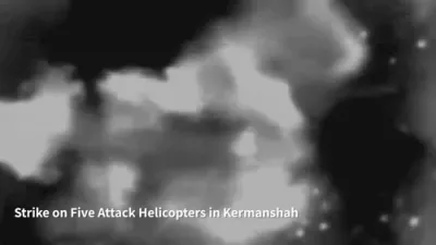 א איראנע מיליטערישע העליקאפטער ווערט צובראכן דורך מדנ"י פון די לופט