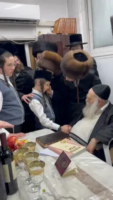 נאך בילדער פון די ימי השמחה בחצה"ק מאקאווא-בעלזא 