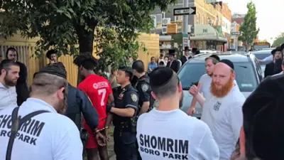 א פארברעכער אין בארא פארק ווערט געכאפט דורך שומרים