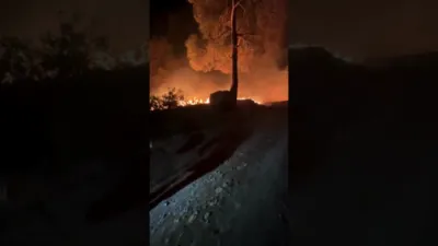 טערקיי האט שווער געליטן נעכטן פון א ריזיגע פייער