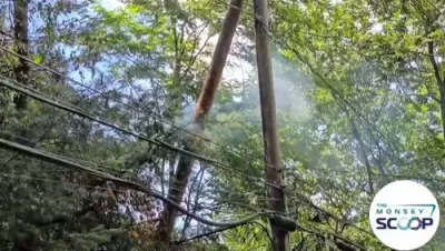 מאנסי פייער דעפארטמענט און ראמאפא פאליציי האבן פריער רעאגירט צו א פייער אויף א פאול