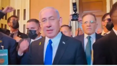 נתניהו אין וואשינגטאן האט מסכים געווען מיט טראמפ וועגן ענדיגן חאמאס, באפרייען משכונות.