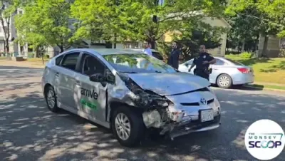 ראמאפאו פאליציי האבן רעאגירט צו א טעקסי קרעש