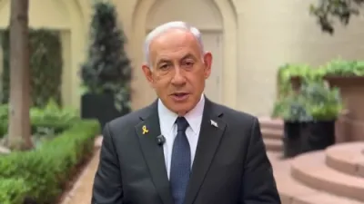 נתניהו רעדט וועגן די פארהאנדלונגען מיט חאמאס פאר 60 טעג
