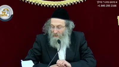 א מינוט מיט ר' מיילך שליט"א-יום א' פרשת פנחס - יז' תמוז תשפ"ה