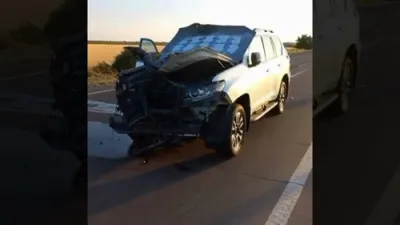 א רוסישע דראון האט אטאקירט די קאר פונעם אוקריינא הויפט רב - פאמיליע ארויס אנע שאדן ב"ה 