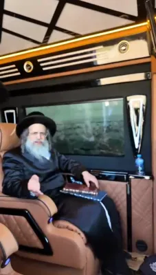 הגה"צ גאב"ד סאטמאר מאנסי שליט"א באוהל הקדוש בליסקא‎