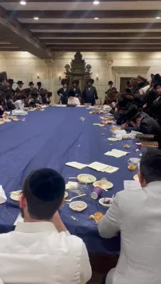 שלש סעודות ביי הגרי"מ מארגענשטערן שליט"א 