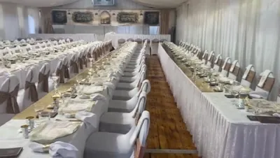 נסיעה צו מקומות הקדושים אין אוקריינע  בנשיאות כ"ק אדמו"ר טשערנאביל שליט"א פון בני ברק לטובת דעם נייען בעת מדרש וואס ווערט יעצט געבויט