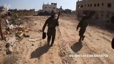 די צה"ל 98'סטע בריגאדע פארלאזט עזה