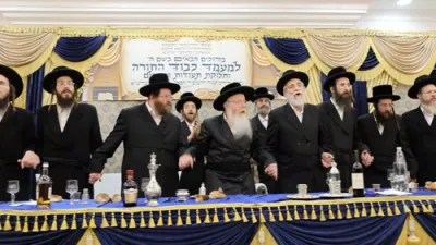 'מעמד כבוד התורה' און חלוקת פרסים בהיכל ישיבת "תורת ישראל" בשכונת 'רמות דוד' – קרעטשניף קרית גת