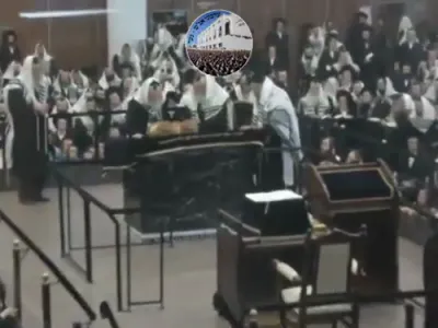 כ"ק אדמו"ר מגור שליט"א איז עולה לתורה ביום היארצייט פונעם מאמע ע"ה