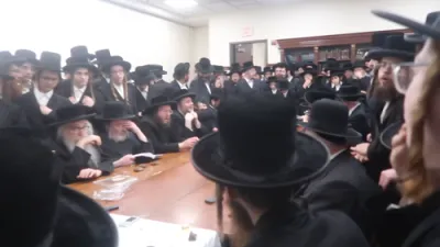 מסע התומכים בראשות גאב"ד סאטמאר מאנסי שליט"א 