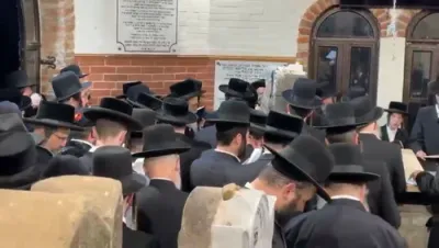 מסע התומכים בראשות גאב"ד סאטמאר מאנסי שליט"א 