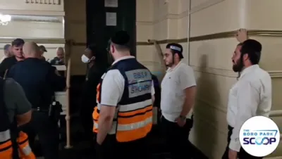 דאנערשטאג נאכט, האבן NYPD אפיצירן, מיט הילף פון בארא פארק שומרים וואלונטירן, ארעסטירט א פארדעכטיגטע פארשוין וואס האט זיך אריינגעכאפט אין א געביידע אויף בעי פארקוועי