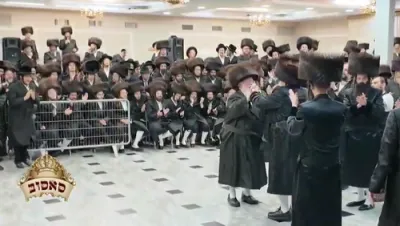 ווידיאו: מצוה טאנץ פון כ"ק אדמו"ר מסאסוב שליט"א 