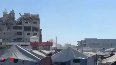 צה"ל האט אטאקירט א געביידע אין עזה וואס איז פארבונדן מיט חמאס.