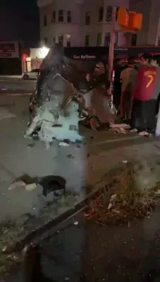 איינער איז אומגעקומען אין ברוקלין פון א עקסידענט 