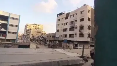 עזה איינוואונער כאפט קלארע ווידעא פון אן אויפרייס דורך די מדינת ישראל קרעפטן