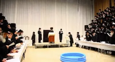 כ"ק אדמו"ר מסאדיגורא שליט"א ביי תשליך