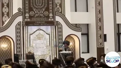 שמחת בית השואבה און חוה"מ טיש בחצר הקודש באבוב 45
