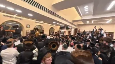 שמחת בית השואבה ביי הגרי"מ מארגענשטערן שליט"א 