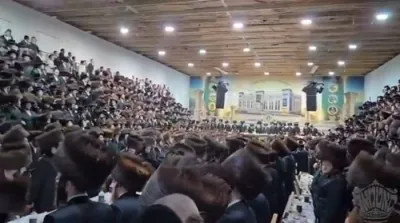 אושפיזא ד'יעקב ביי כ"ק אדמו"ר מסאטמאר שליט"א אפגעראכטן אין קרית יואל 