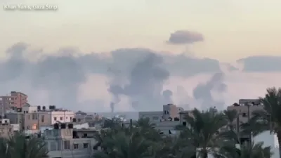 צוליב די פייער אפשטעל פארלעצונגען האט מדנ"י נאכאמאל אטאקירט אין עזה