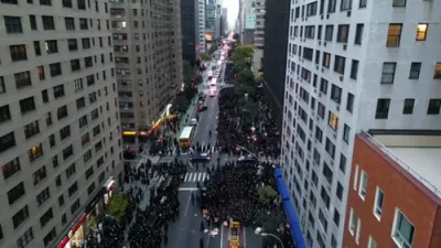 ווידיאו פון די דרשה פון ר' אהרן גרינבערג ביי די נעכטיגע פראטעסט 