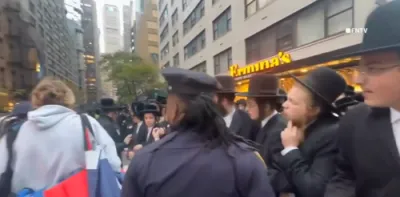 נאך אינטרעסאנטע קרישקעלאך פון די נעכטיגע הפגנה אין מאנהעטאן אנטקעגן די גזירות הגיוס 