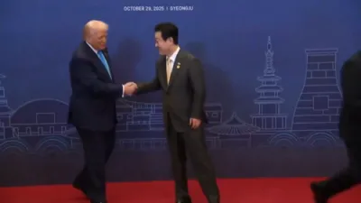 טראמפ ביים ווערן אויפגענומען אין דרום קארעא