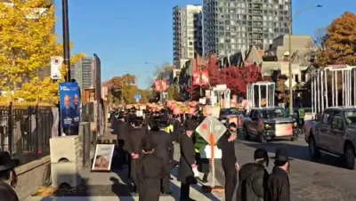 פולע גאלעריע פון די פראטעסט קעגן גזירת הגיוס אין מאנטריאל