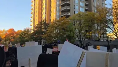 פולע גאלעריע פון די פראטעסט קעגן גזירת הגיוס אין מאנטריאל