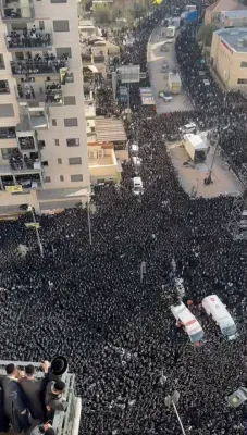 חלק ב' בילדער און ווידיאוס פון די ריזיגע עצרת המיליון אין ירושלים