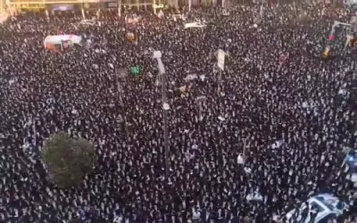 חלק ב' בילדער און ווידיאוס פון די ריזיגע עצרת המיליון אין ירושלים