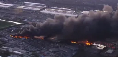 ברעקינג UPS עריפאלן ארויף אין פלאמען נאך א פאטאלע עקסידענט אין קענטאקי עריפארט 