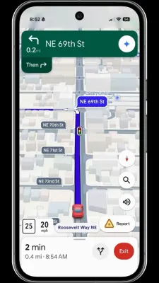 גוגל מאפעס נוצט עי איי דיך צו ווייזן וואו צו פארן