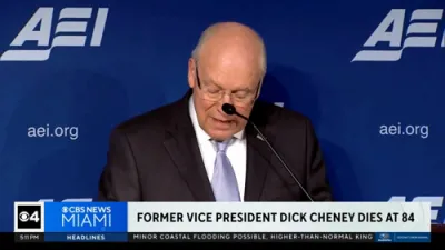 געוועזענע וויצע פרעזידענט דיק טשעיני איז געשטארבן אין עלטער פון 84 יאר