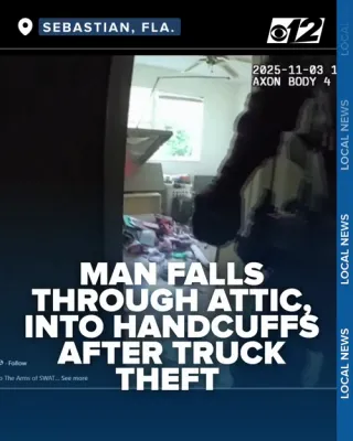 א געזוכטע מאן אין פלארידע ווערט געכאפט אריבערקריכן א דאך