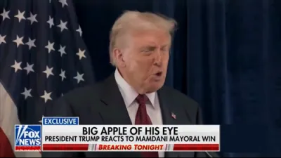 טראמפ זאגט וועגן מאמדאניס דרשה אז קאמוניזם איז דורכגעפאלן פאר 1000 יאר.