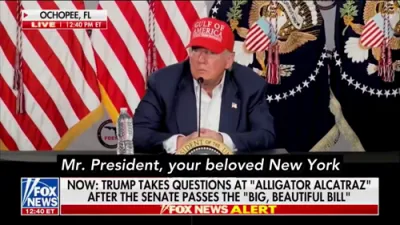 טראמפ זאגט אז ער גייט ארעסטירן מאמדאני אויב לאזט ער נישט אריין אייס אגענטן 