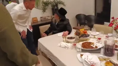 כ"ק אדמו"ר מסקולען שליט"א באזוכט אין לאס אנדזשעלעס 