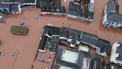 ענגלאנד ליידט פון א ריזיגע שטורעם און פארפלייצונגען 