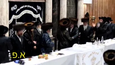 שמחת השבע ברכות בחצר הקודש צאנז