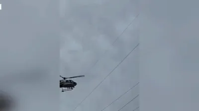 א אטעם פארכאפנדע סצענע פון א העליקאפטער רעטונגס אקציע אין יוטא