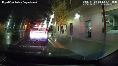 א שיכור'ע דרייווער אין מישיגען האט אריינגעקראכט אין א געשעפט