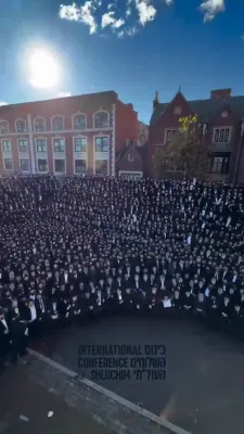 שלוחי חב"ד פון די גאנצע וועלט שטעלן זיך פאר א יערליכע בילד