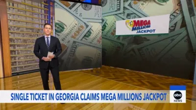 א מאן אין דזשארדזשע האט געווינען 980 מיליאן דאלער אין די מעגא לאטערי